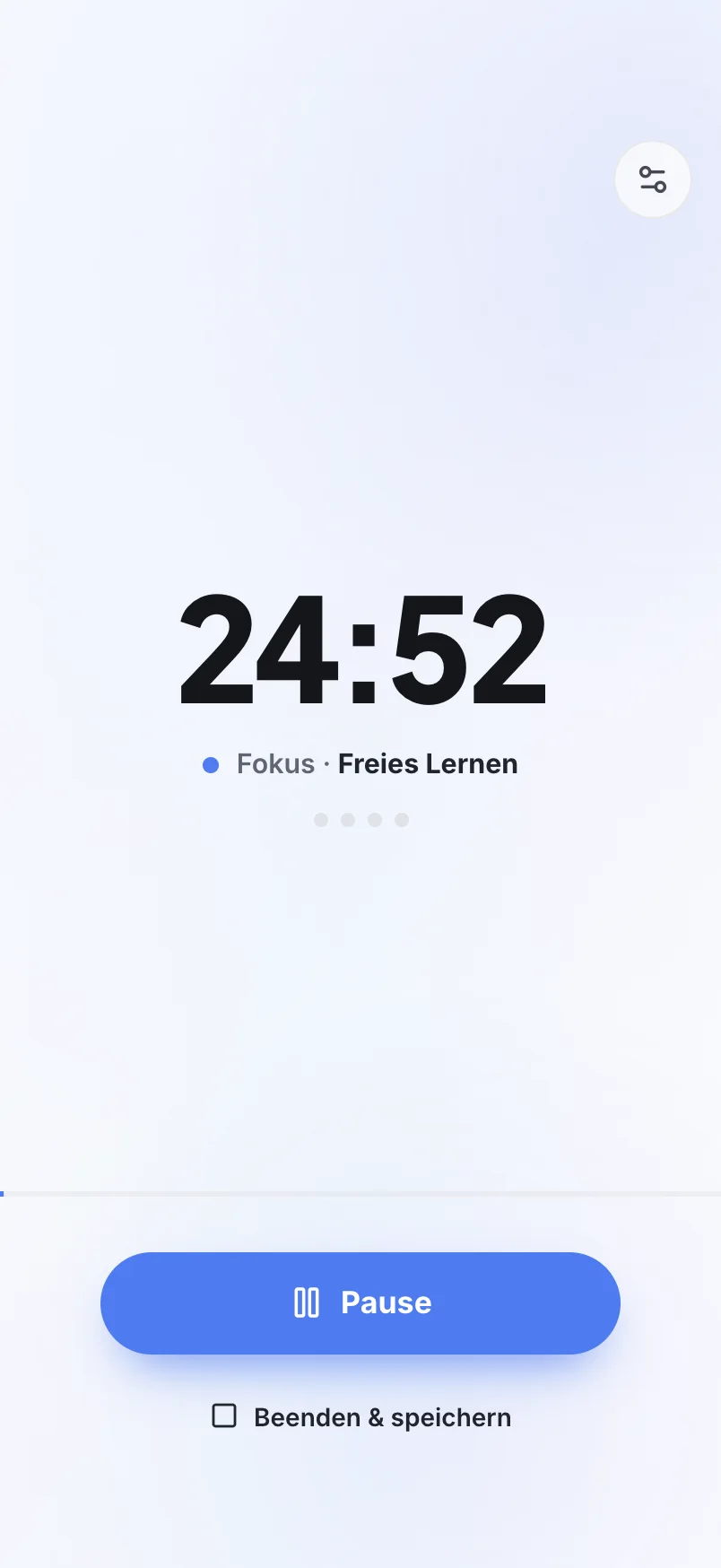 schoolr App: Fokus läuft