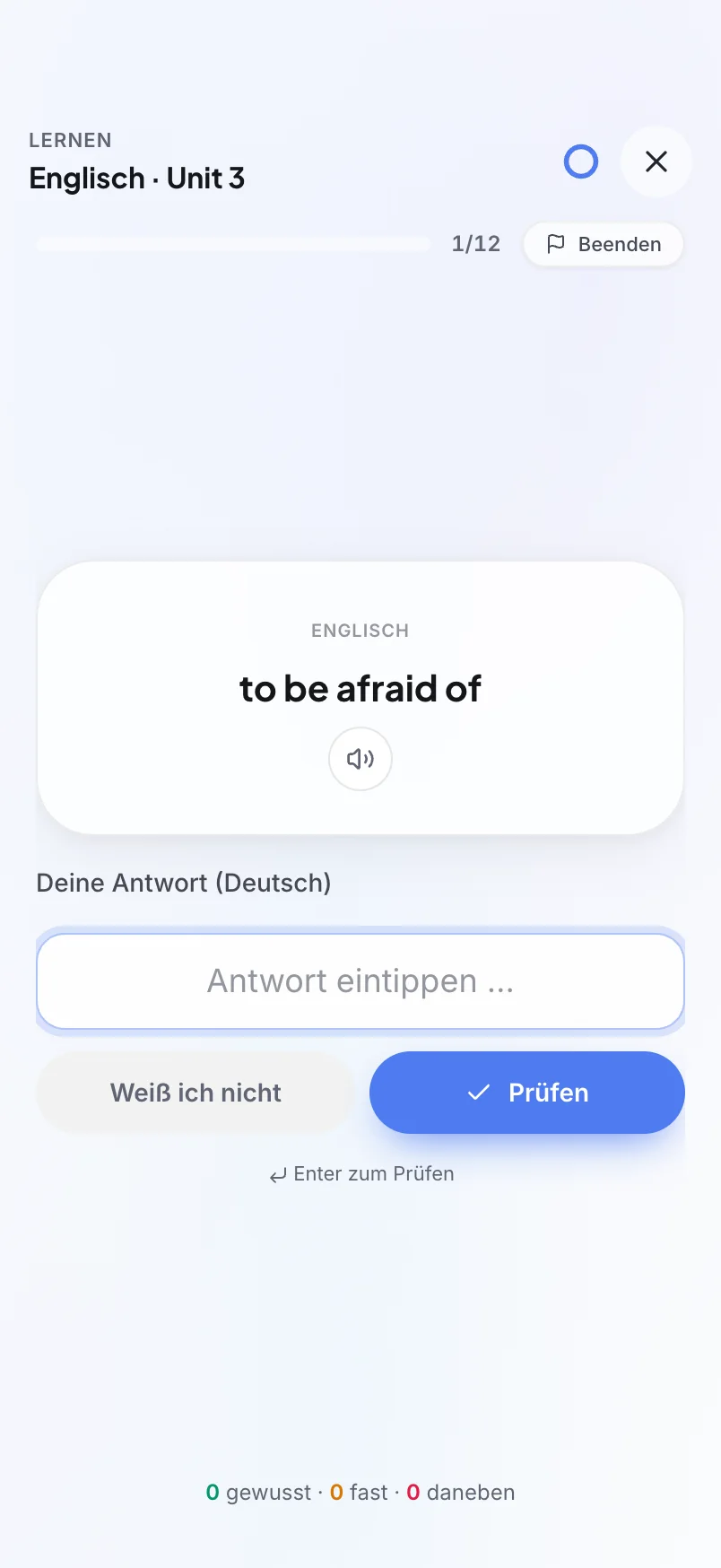 schoolr App: Schreiben